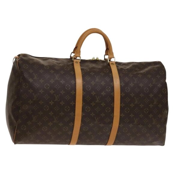 LOUIS VUITTON Monogram Keepall 60 Boston Bag M41422 LV Auth 138729A - Picture 1 of 16